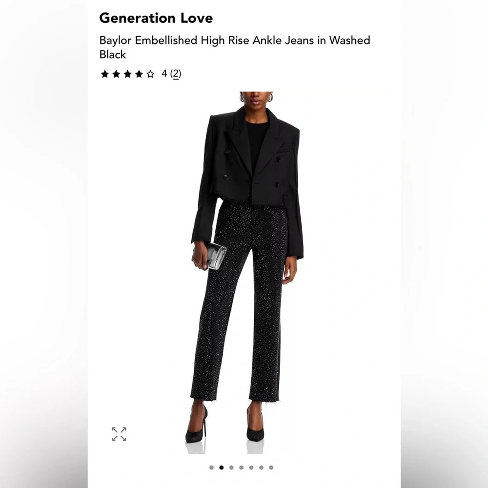 Generation Love Baylor Embellished High Rise Ankle Jeans - Picture 5 of 7